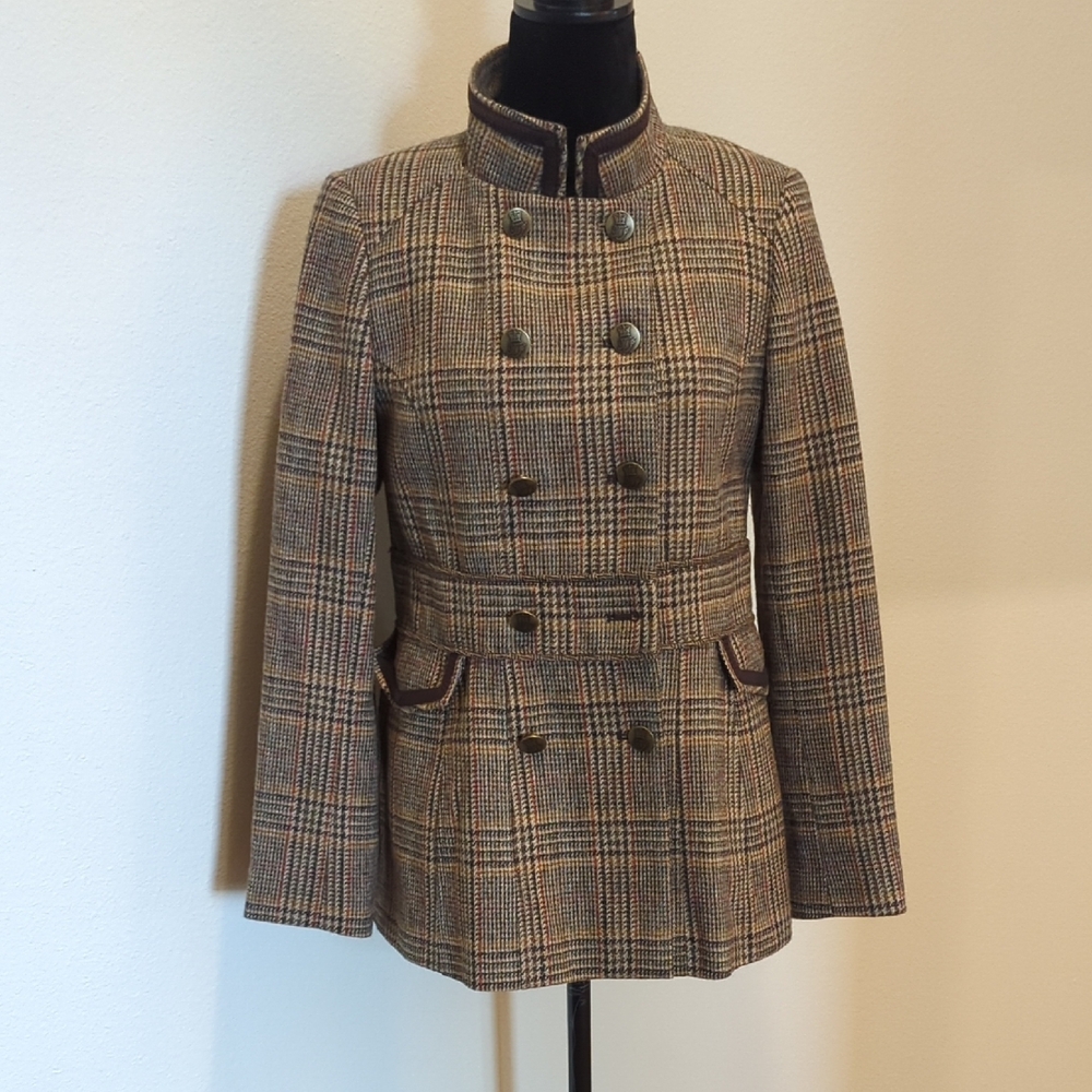 Joules Plaid Double-Breasted Women's Jacket
